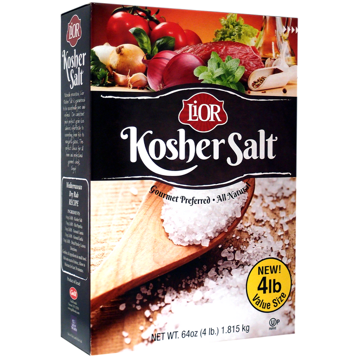 Natural Kosher Sea Salt | Box | 4 lb | LiOR