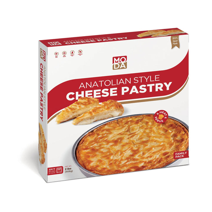 Moda Börek, Anadolu Peynirli Börek, Yuvarlak Tepsi, Aile Paketi, 2 lbs (907 g)