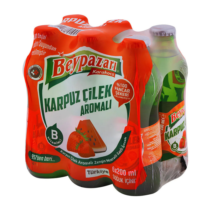 Beypazarı Karpuz&amp;Çilek Maden Suyu 6*200