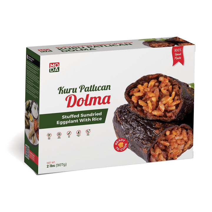Moda Dolma, Kurutulmuş Patlıcan ve Pirinç, Pişmemiş, 2 lbs (907g)