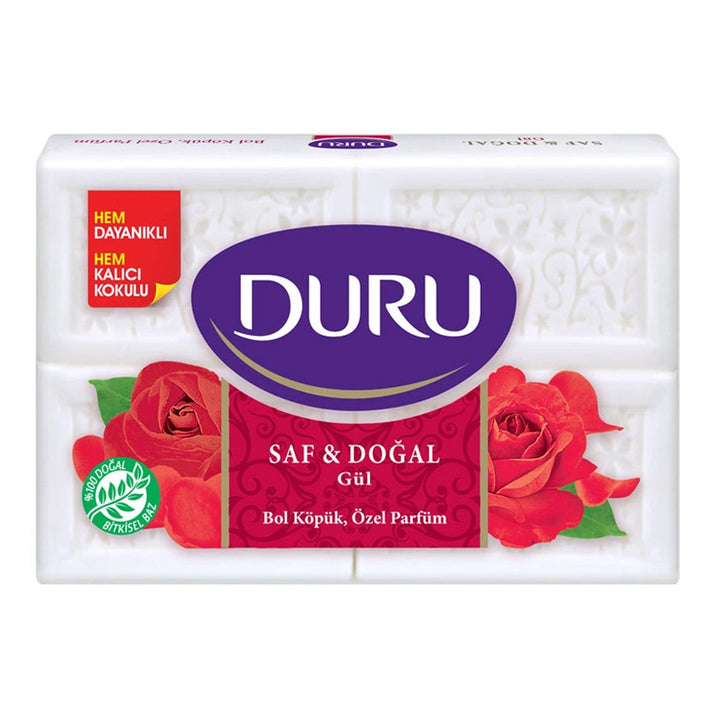 Duru Beyaz Gül Sabunu 4*150G