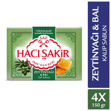 Hacısakir Sabun Zeytinyağı ve Bal 4*150G