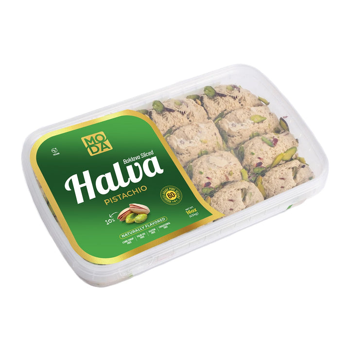 Moda Helva, Fıstıklı, Baklava Dilimli, 16oz (454g)