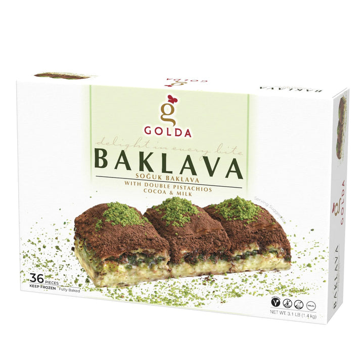 Golda Sütlü ve Kakaolu Baklava 3.1Lb