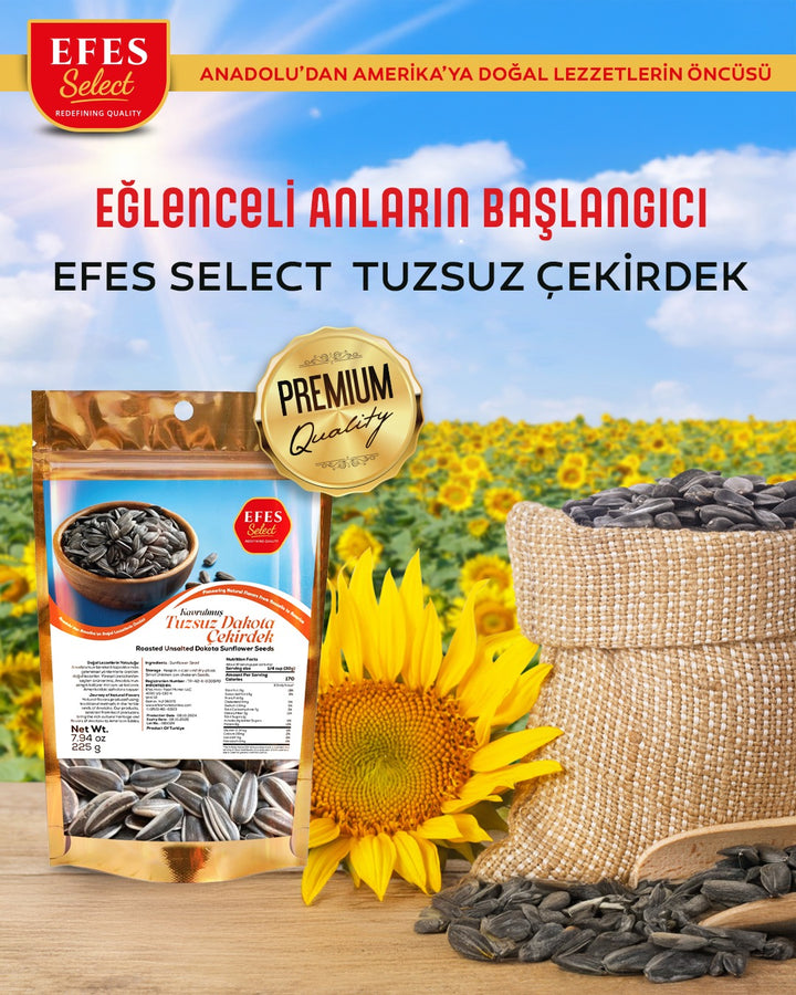 Efes Select Kavrulmus Tuzsuz Dakota Cekirdek 225g