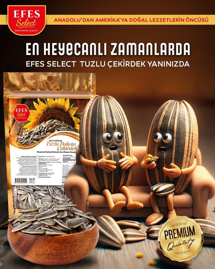 Efes Select Kavrulmus Tuzlu Dakota Cekirdek 225g