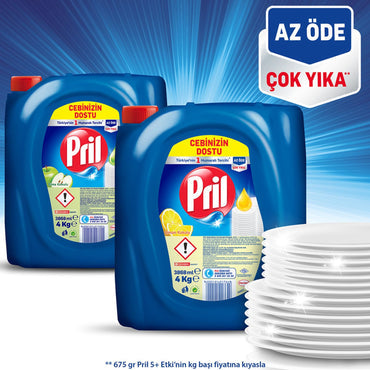 Pril Bulaşık Deterjanı Limon 4 Kg