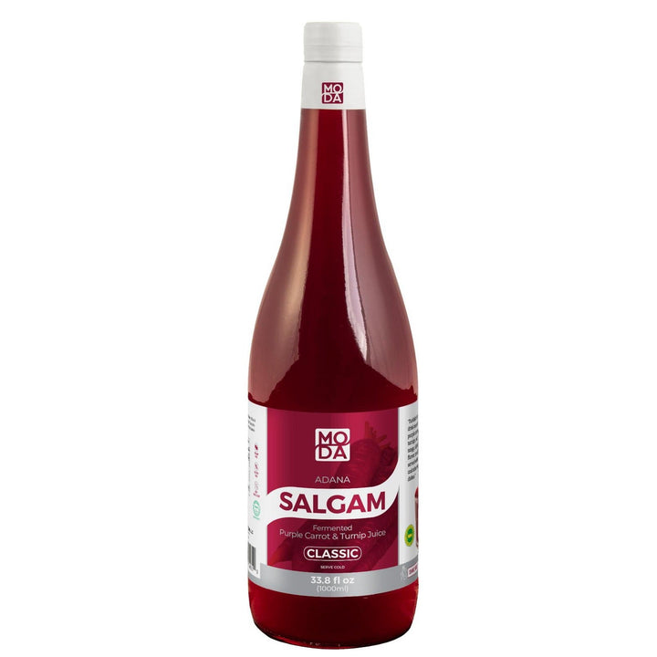 Moda Salgam (Fermente Mor Havuç ve Şalgam Suyu), Hafif, Cam, 33,8 fl oz (1000 ml)