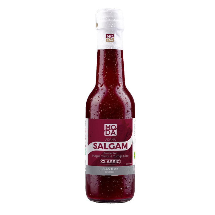 Moda Salgam (Fermente Mor Havuç ve Şalgam Suyu), Hafif, Cam, 8,45 fl oz (250 ml)