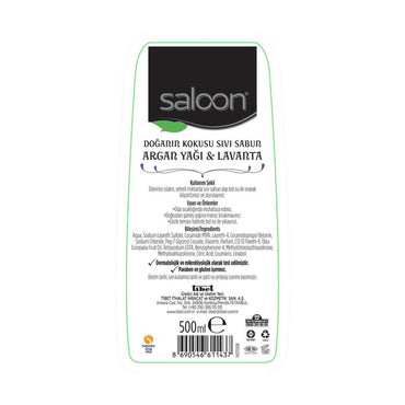 Saloon Argan Yağı Sabunu 500 Ml