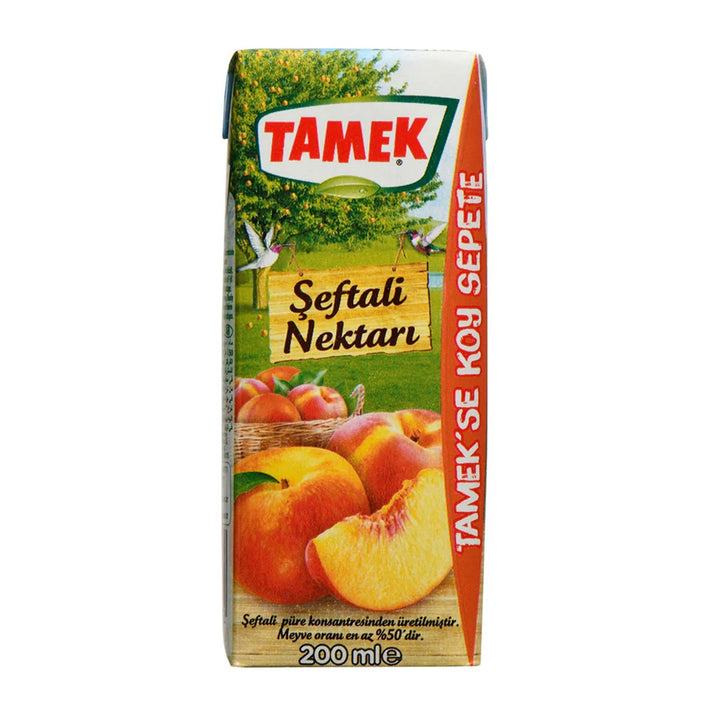 Tamek Şeftali Suyu 200 Ml Tetra