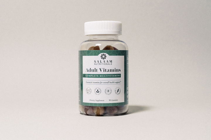 Halal Adult Multivitamin Gummies - Complete Nutrition with Essential Vitamins - 90 Count