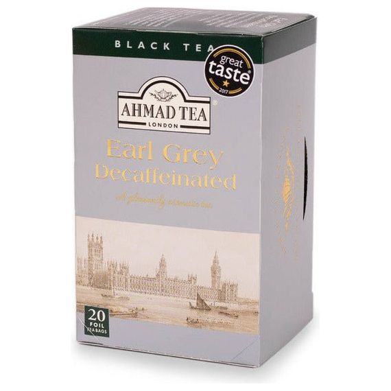 Earl Grey Kafeinsiz - Siyah Çay | 20'lik Çay Poşeti | Ahmad Tea