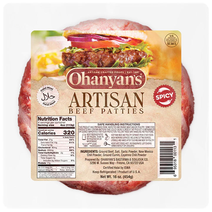 Ohanyan'ın Dana Köftesi Acılı 1 Lb