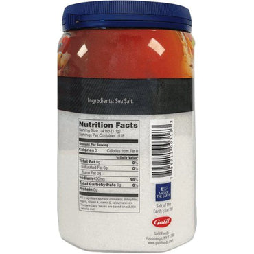 Koşer Tuz, Kaba Deniz Tuzu | Şef Kavanozu | 35,2 oz (2,2 lbs) | LiOR