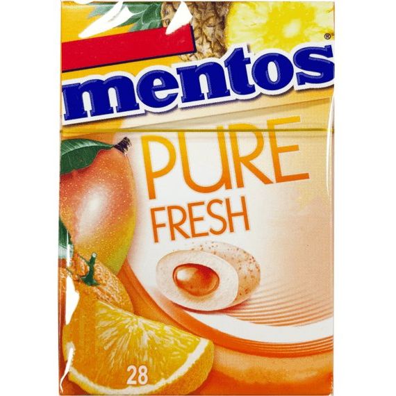Mentos Sakız | Saf Taze Tropikal | 28 g