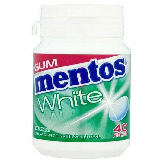 Mentos Sakız | Beyaz Nane Kavanozu | 60 g