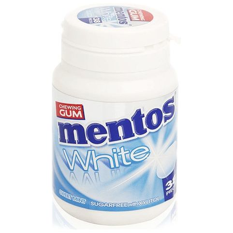 Mentos Sakızı | Beyaz Tatlı Nane Kavanozu | 60 gr