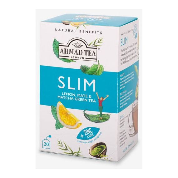 Slim Tea - Bitkisel | Doğal Faydalar | 20'lik Çay Poşeti | Ahmad Tea