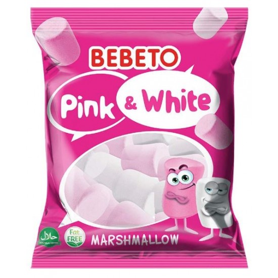 Bebeto Marshmallow Pink&white 275g