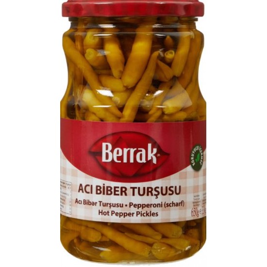 Berrak Hot Pepper Aci Biber Tursusu 650g